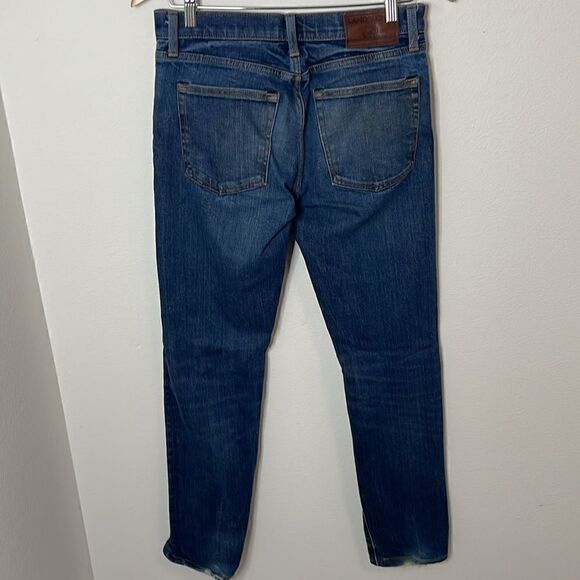 Lands’ End square rigger jeans.  Size 28.  Slim. Tall. Distressed. - Picture 5 of 8